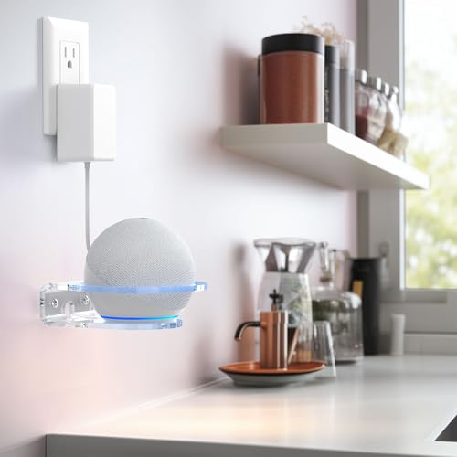 Support mural pour HomePod mini transparent et robuste pour libérer l'espace au mur
