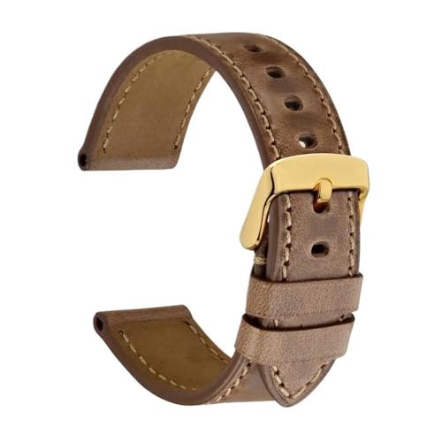 Bracelet de montre en cuir élégant de 18mm à 24mm pour sublimer votre garde-temps