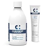Kit Biosmalto Protezione Carie Curasept | Dentifricio 75ml + Collutorio 300ml | Remineralizzazione Smalto, Prevenzione Abrasione ed Erosione