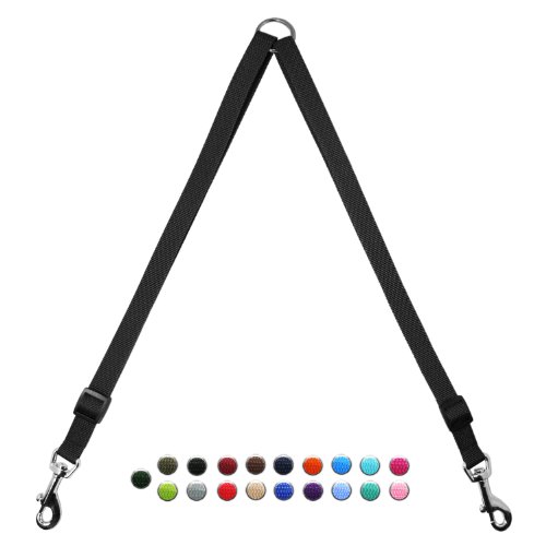 Hunde Design Robuste Koppel Schwarz