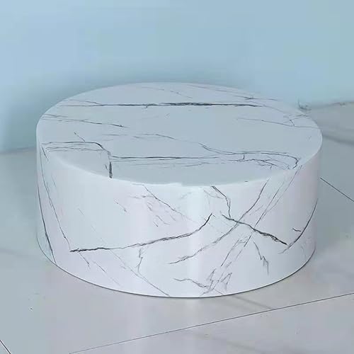 Support de présentation rond sur piédestal blanc pour décoration