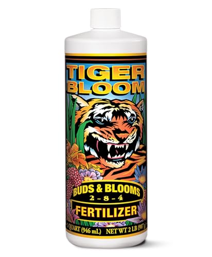 FoxFarm Tiger Bloom Liquid Fertilizer Concentrate - Fast Acting Formula for Vicious Growth with