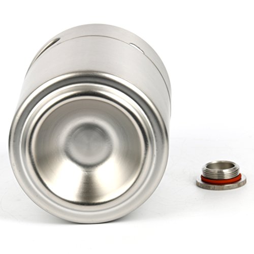 2 Liter 64 Oz Stainless Steel Mini Keg Growler Canteen Craft Beer Homebrewing Home Brew - 64Oz Beer Growler #TOP5
