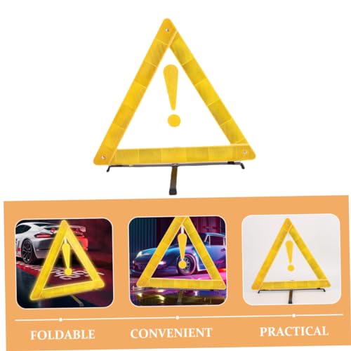 Triángulo Reflectante de Señal de Advertencia para Carro miniatura 5