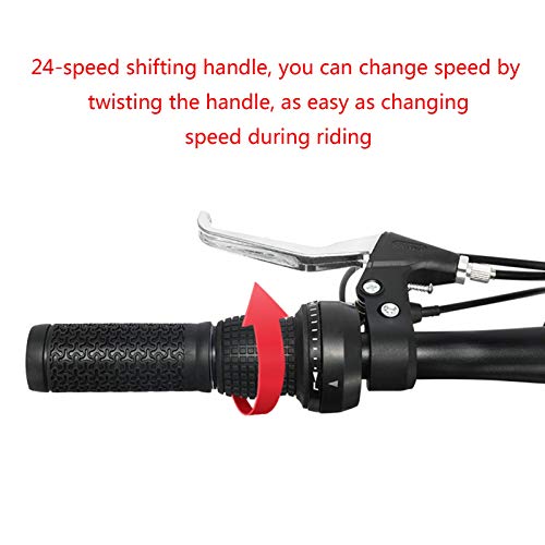 Axdwfd Kinderfahrräder Erwachsene Mountainbike, 20-Zoll-Räder, Herren- / Damen-Legierungsrahmen, 24-Gang, Scheibenbremsen – Bild 6