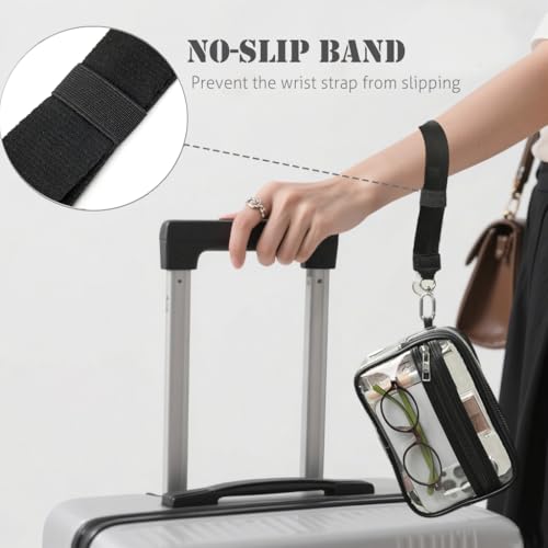 Image of Clear Wristlet Stadium Approved Clear Bag Wallet Transparent Purse for Concerts Sports Events
