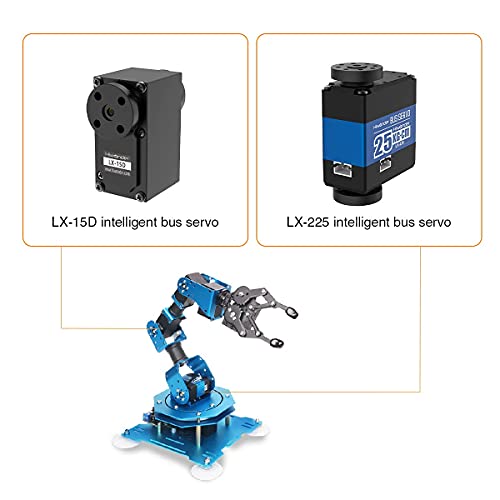 Image of xArm 1S Programming Desktop Robotic Arm with Powerful and Robust Intelligent Bus Servos Featuring Position and Voltage Feedback (Unassembled)