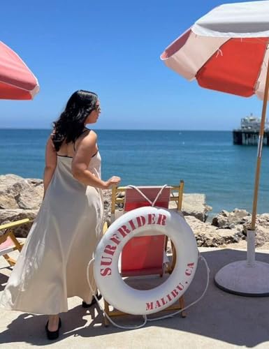 Womens Summer Maxi Dress 2025 Spaghetti Strap Dress Linen Sleeveless Backless Flowy Long Beach Dresses - Image 4