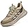 BAXIWUY Scarpe Antinfortunistiche Uomo Scarpe da Lavoro Donna Leggere Traspiranti Sneakers Alte Antiscivolo Comode Scarpe Sicurezza Regolazione Rapida dei Lacci Cachi, 47 EU