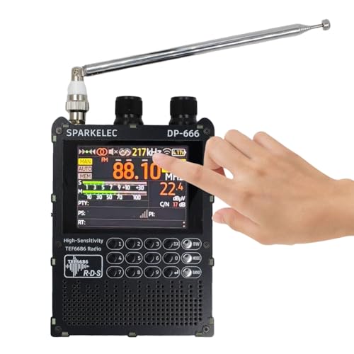 Radio TEF6686 DP-666 para sintonizar emisoras sin interferencias y con pantalla táctil 6