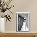Lawrence Frames 510746 4x6 Metal Picture Frame Silver-Plate with Delicate Beading