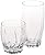 Anchor Hocking Central Park Small and Large Drinking Glasses, 16-Piece Glassware Set