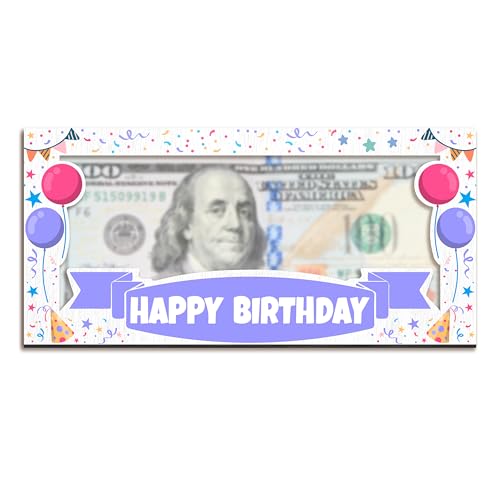 Wooden Birthday Money Holder, Happy Birthday Gifts For Friends Boys Girls, Cash Holder Holiday Party Supplies -02