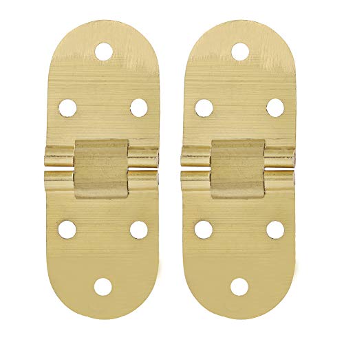 Garosa 80 * 30mm Table Hinge Zinc Alloy Metal Round Furniture Flip Tray Hinge for Folding Sewing Machine Workstation Desk Organizer