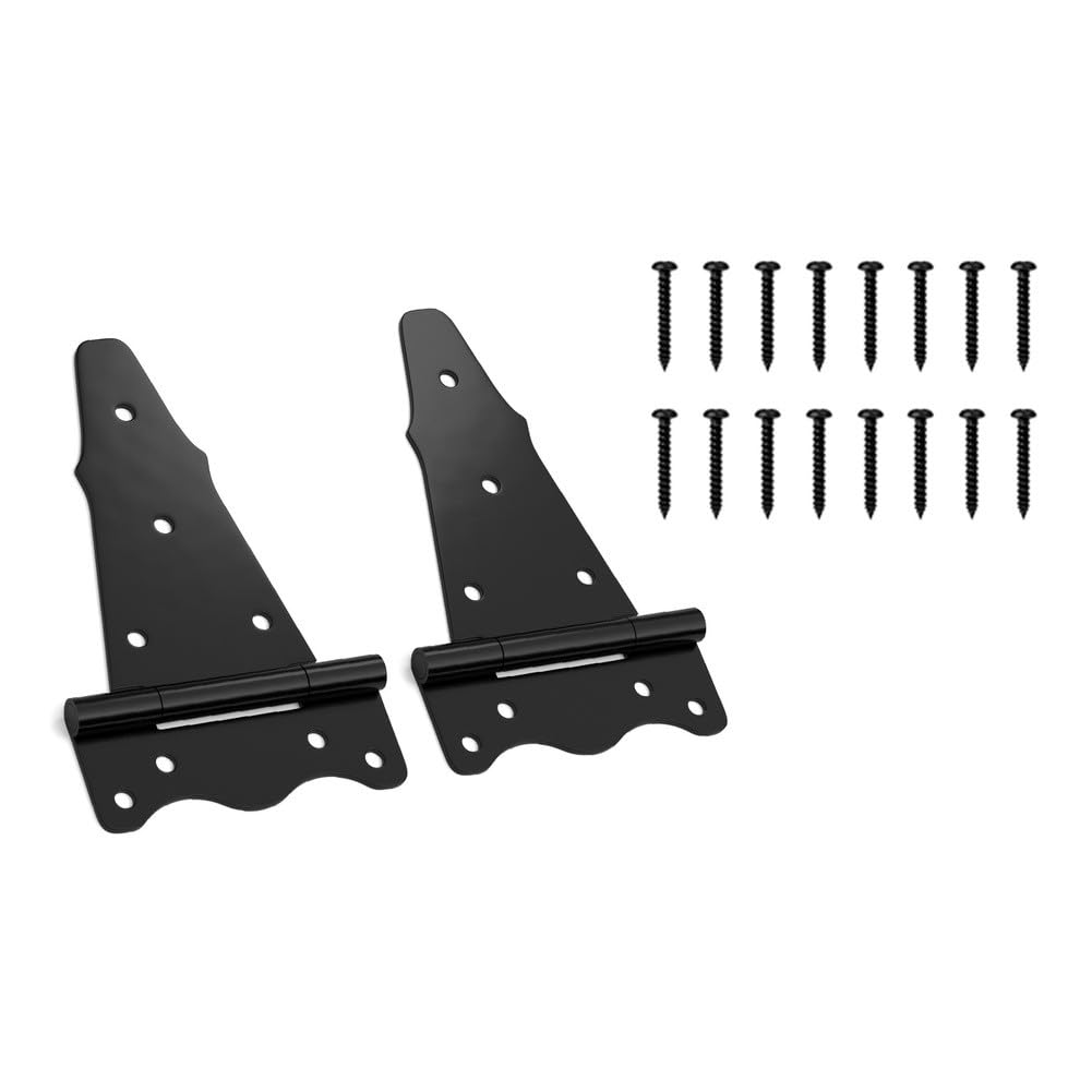 Charnière de portail pour clôture de jardin en bois et PVC rustique