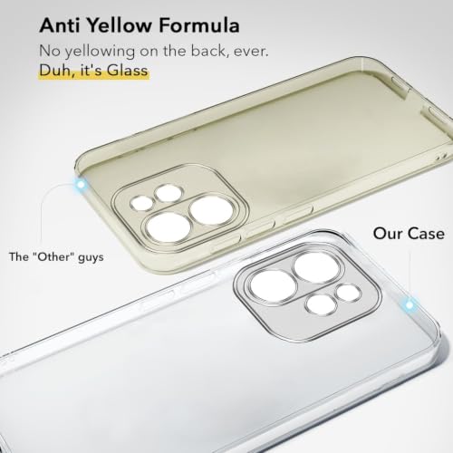 Image of Jkobi Lifetime Anti-Yellow Clear Back Case Cover for Oppo Reno15 Pro 5G | Oppo Reno 15 Pro 5G (Sleek Hard Crystal | Shockproof and Camera Protection)