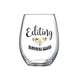 Funny Photography Gifts for Women Editor Gifts for Her Photographer Accessories Stemless Wine Glass 0324