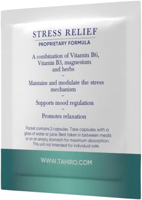 Miniatura 7 de TAHIRO Suplemento para aliviar el estrés  Suplemento natural de apoyo cerebral con magnesio, vitamina B, Ashwagandha, Brahmi  Suplemento de refuerzo