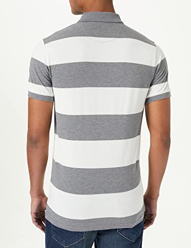 GANT D1.CONTRAST BARSTRIPE SS PIQUE, Polo Uomo