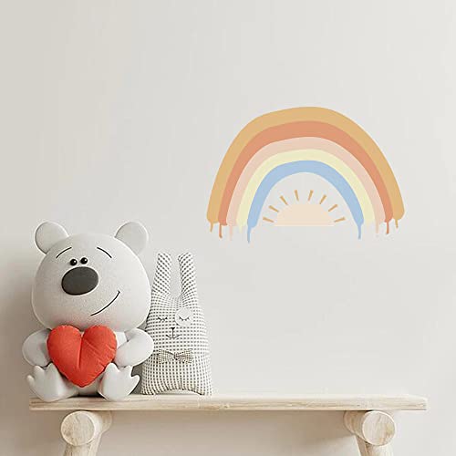 Self-Adhesive Cute Rainbow Wall Sticker For Kids/Girls Room, Peel And Stick Wall Art Decals Wall Murals For Nursery Room Baby Bedroom Home Decor #TOP19