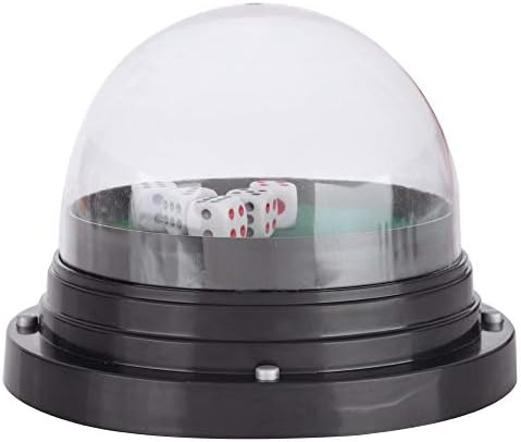 Cup,Automatic Cup KTV Pub Bar Transparent Plastic Cover Party Game Play with 5 Dices