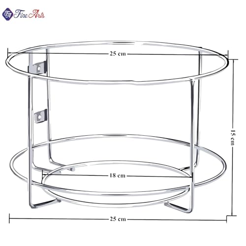 Image of FineArts Bin Holder K Fine Stainless Steel Wall Mount Dustbin Stand for Kitchen & Bathroom Garbage Bin Holder Space Saving Waste Bin Support Rack.