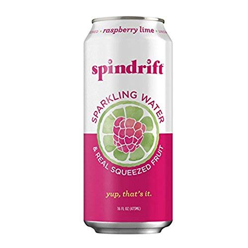 Spindrift Sparkling Water, 16-Fluid-Ounce Cans, Pack of 8 (Raspberry Lime)