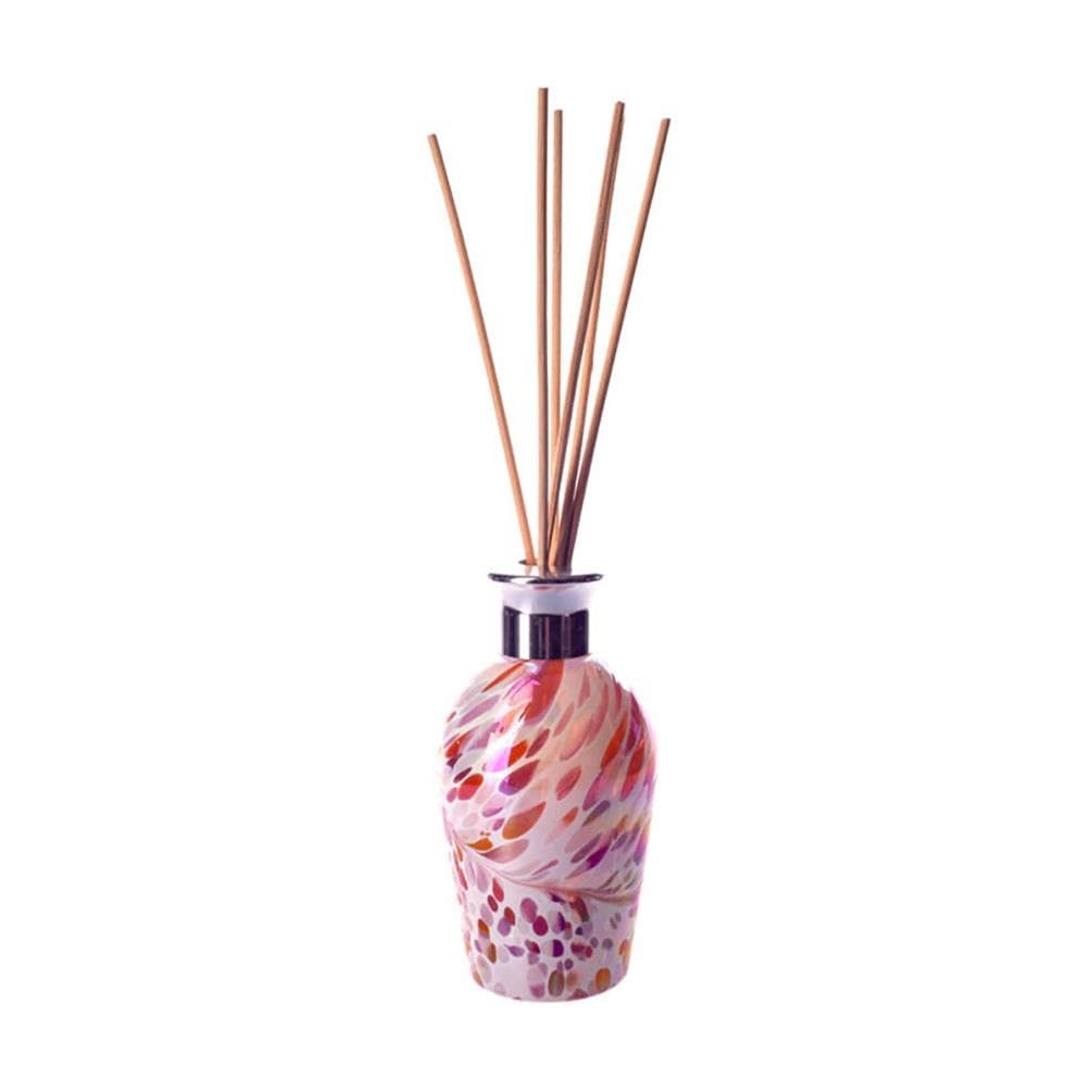 Amelia Art Glass Reed Diffuser Dome - Pink, Peach & White