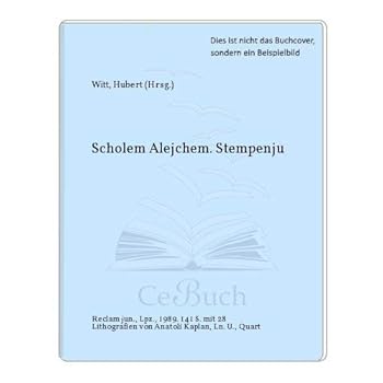 Hardcover Scholem Alejchem. Stempenju. [German] Book
