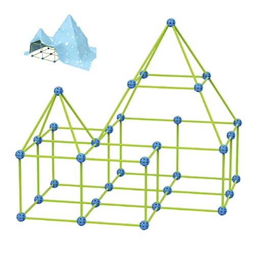 Bozaap Kids Fort Building Kits, Glow In The Dark Fort Building Kit, DIY Fun Forts Building Castles Tunnels Play Tent Rocket Tower Building Toy para niños y niñas Cover