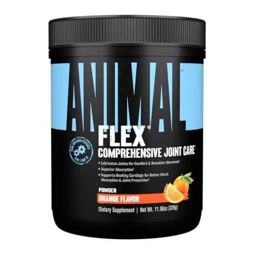 Animal Flex Powder - Joint Support Supplement for Pain Relief, Repair and Restore Muscles with Turmeric, Glucosamine, Chondroitin, MSM, Collagen and Boswellia, Great Tasting Orange Flavor, 30 Scoops