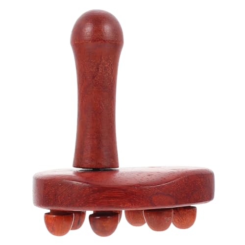 Imagen de SHERCHPRY Masajeador De Madera Para Relajación Corporal Herramienta De Masaje Muscular Diseño De Grande y Textura De Madera Natural Para Descontracturar Músculos Después Del Entrenamiento