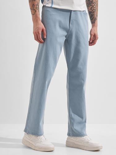 Image of Highlander Men Men's Straight Relaxed Fit Jeans | Stretchable | Everyday Comfort & Style| Jeans for Man|Premium Cotton Blend