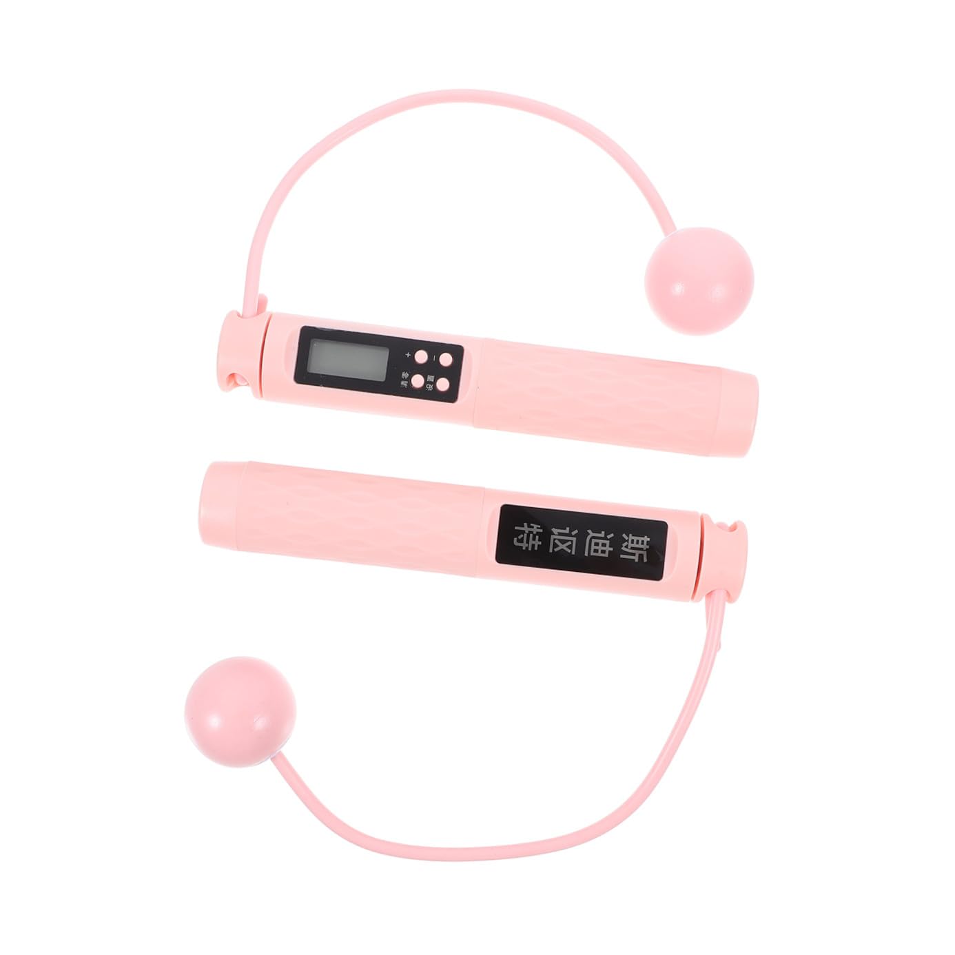 ifundom Cuerda De Saltar Inteligente para Adultos con Contador para Fitness con Contador Gruesa con Peso para Abdominales Color Rosa