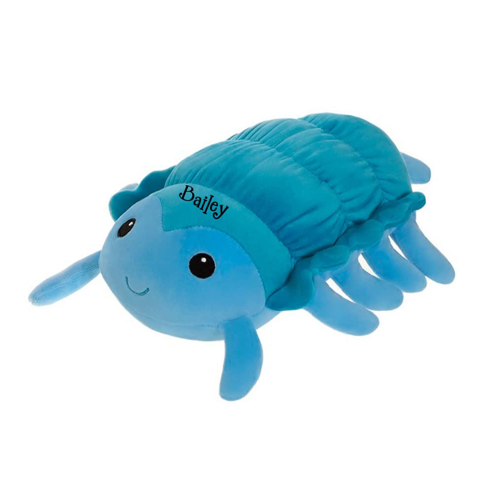 Personalized Snuggle Pill Bug Character - Plush Stuffed Animal Insect with Custom Name