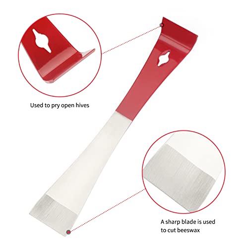 KINGLAKE-Steel-Hive-Tool-The-Best-Paint-Scraping-Tool-Bee-Hive-Frame-Lifter-and-Scraper-for-Beekeepers-9-Inch