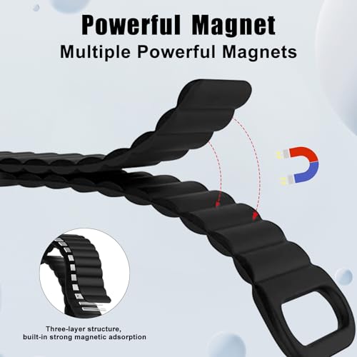 Niboow 22mm Silicone Magnetic Watch Bands for Huawei Watch GT 5 46mm/GT 5 Pro 46mm/GT 4 46mm/Watch GT 3 Pro 46mm - Image 4