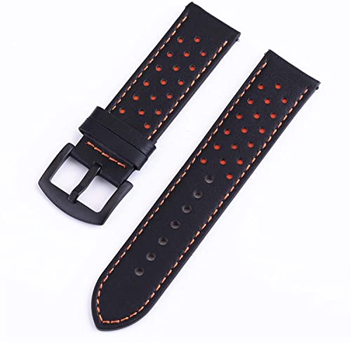 Bracelet en cuir véritable 22mm interchangeable pour montre
