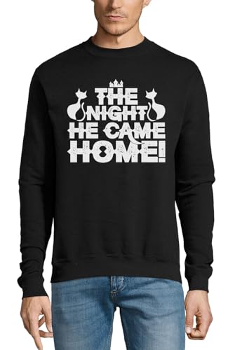 Pull en coton chat noir vêtement Halloween original sweat d'automne confortable