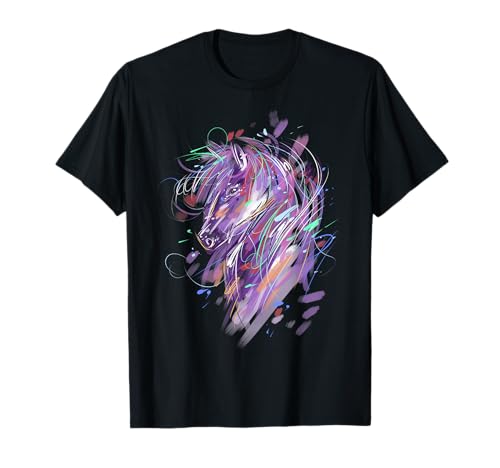 Pferde Shirt Mädchen Reiter Geschenk Damen Reiterin Spruch T-Shirt