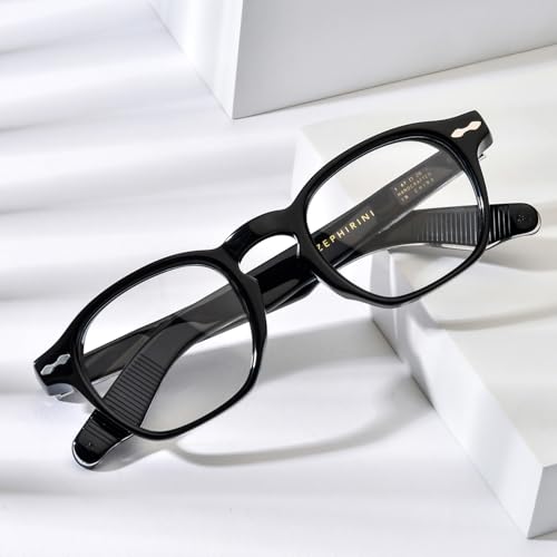 Image of HEPIDEM Acetate Glasses Frame Men Women Square Eyeglasses Optical Spectacles MZEPH