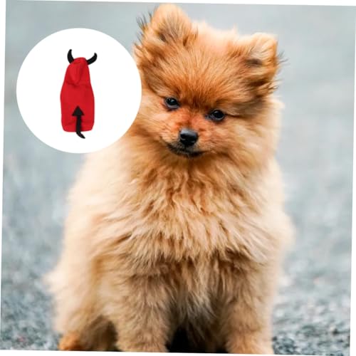Disfraz de diablo para perro pequeño talla S miniatura 7