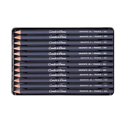 Conté à Paris 12 Count Assorted Graphite Pencil Drawing Set by Conté à Paris - Image 6