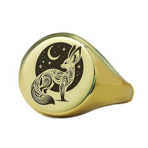 Bague renard et lune argent 925, le bijou hypoallergénique anti-irritation