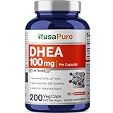 NusaPure DHEA 100mg 200 Veggie Capsules (Vegetarian, Non-GMO)