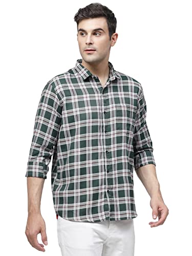 Image of ELYYORK Men's Checkered Regular Fit Shirt