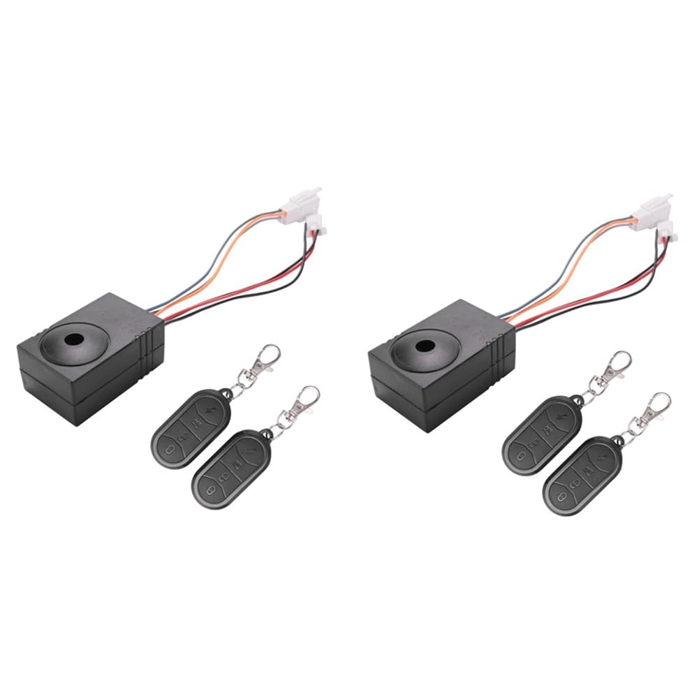 Bloepum Ebike Alarm System Dual Remote Control 36V 48V 60V 72V Universal Waterproof Electric Bike Replacement Larm Replacement Accessories