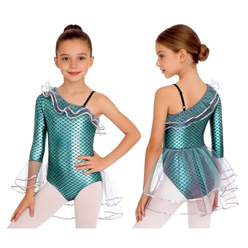 Leotardo de Ballet para Niñas con Lentejuelas y Manga Larga miniatura 4