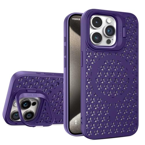 Casesmo iPhone 14ケースアイフォン14カバー 冷却 放熱メッシュ構造 高い排熱性 MagSafe 対応, カメラ リング付き レンズ保護ワイヤレス充電に対応 PC マットな質感に 指紋防止 超薄型 超軽量 ストラップホール付き 傷防止 衝撃