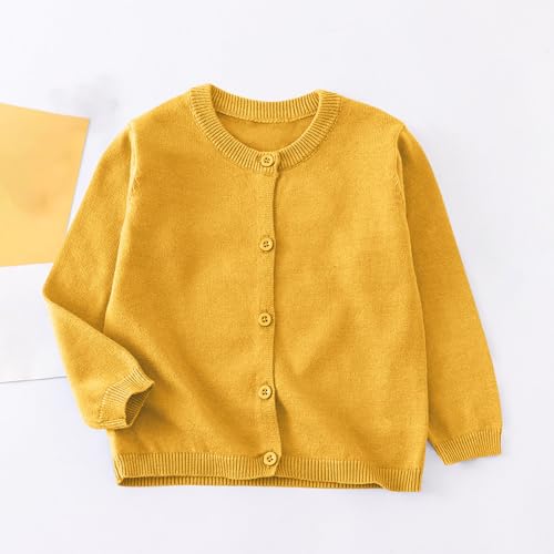 Girls Lightweight Cardigan Sweaters Long Sleeve Open Front Knit Cardigans Button Down Outerwear with Pockets 20252